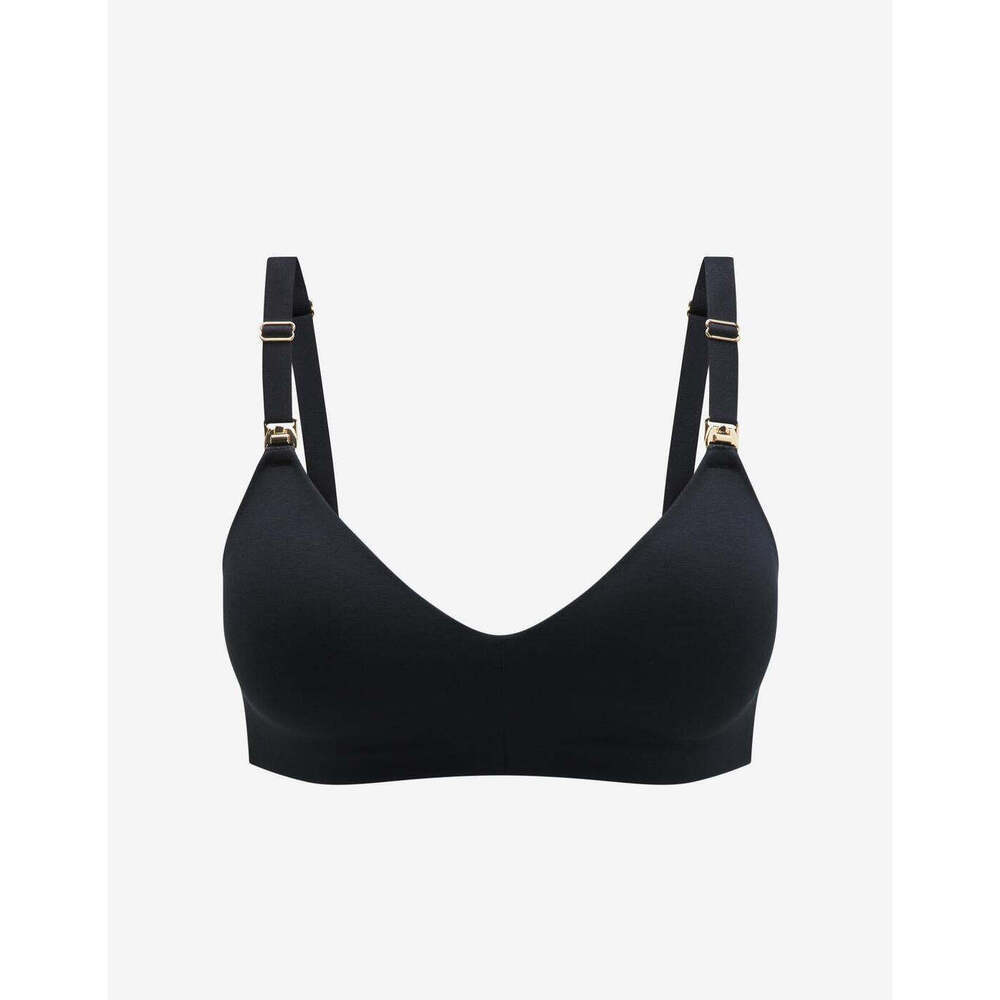 ThirdLove Organic Cloud Cotton Wireless Nursing Bra Size XL++black / XL++